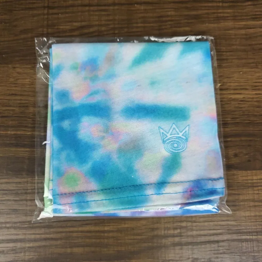 Tie Dye Face Wrap Cover Gator‎ Mask Tube Bandana Lightweight Blue NWT